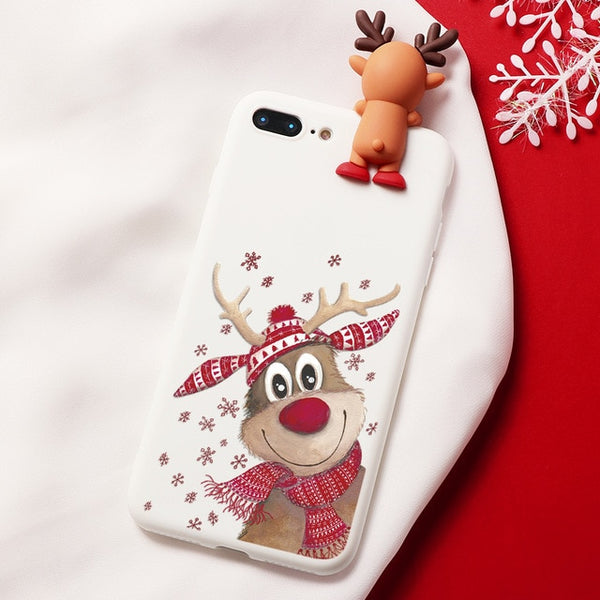 (B2G4) Cartoon Couple Silicone IPhone Case - 121