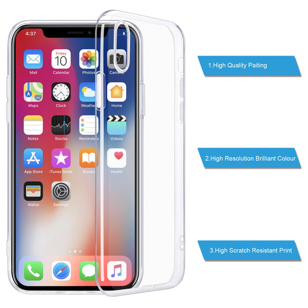 (B2G4) Slim Clear Soft IPhone Case - 122