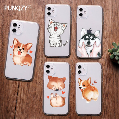 (B2G4) Funny Cute Animal IPhone Case - 135