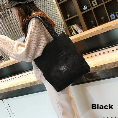 Women Corduroy Canvas Tote Bag - 210